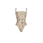 Agua by Agua Bendita Limon Wild One Piece - Agua By Agua Bendita Beachwear - Artisanal Colombian Resort Wear at Coveti