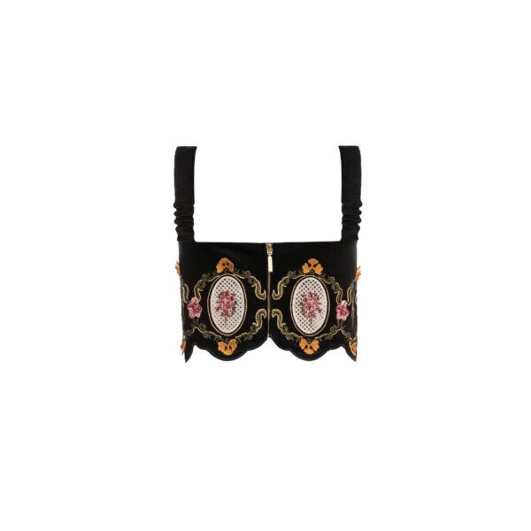 Agua by Agua Bendita Luciana Cordillera Cropped Top - Agua By Agua Bendita Tops - Artisanal Colombian Resort Wear at Coveti