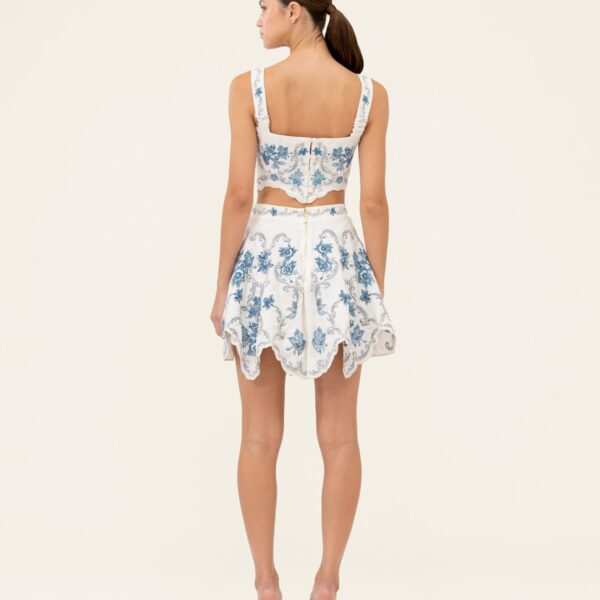 Agua by Agua Bendita Luciana Gloriosa Cropped Top - Agua By Agua Bendita Tops - Artisanal Colombian Resort Wear at Coveti