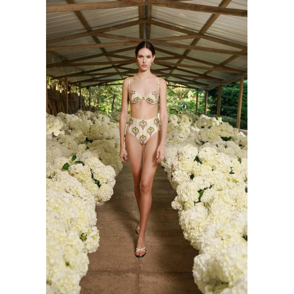 Agua By Agua Bendita Magdalena Moriche Bikini Top, view 3