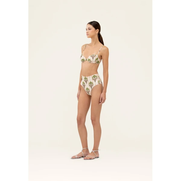Agua By Agua Bendita Magenta Moriche Bikini Bottom, view 2