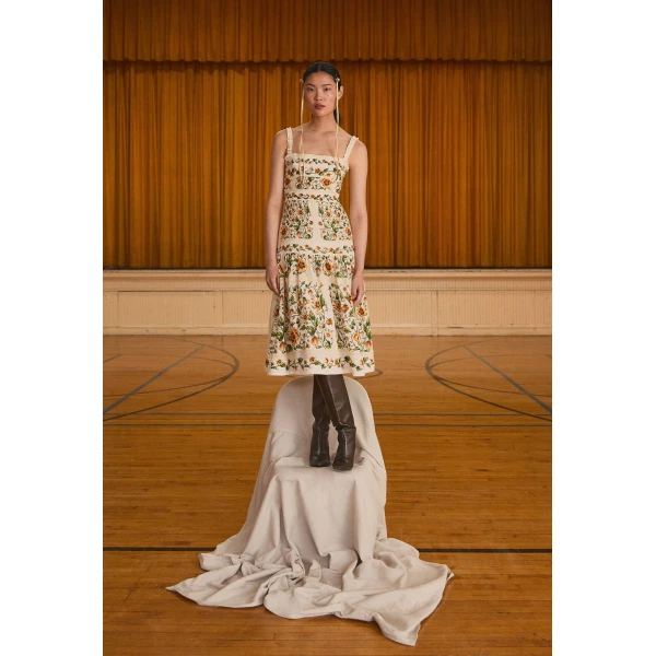 Agua By Agua Bendita Níspero Uchuva Midi Dress, view 3