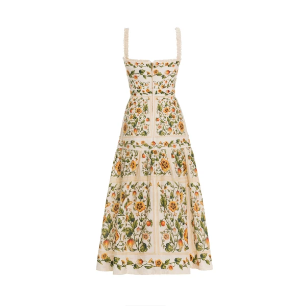 Agua By Agua Bendita Níspero Uchuva Midi Dress, view 7