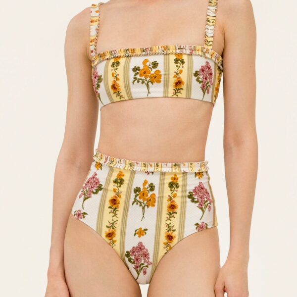 Agua by Agua Bendita Nopal Cordillera Bikini Bottom - Agua By Agua Bendita Beachwear - Artisanal Colombian Resort Wear at Coveti