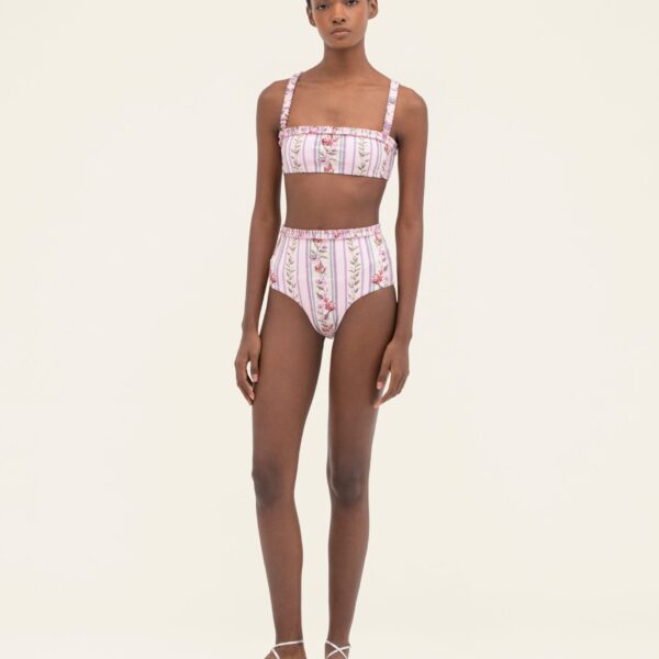 Agua by Agua Bendita Nopal Honeysuckle Bikini Bottom - Agua By Agua Bendita Beachwear - Artisanal Colombian Resort Wear at Coveti