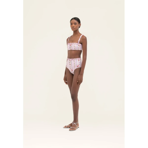 Agua By Agua Bendita Olmo Honeysuckle Bikini Top, view 4