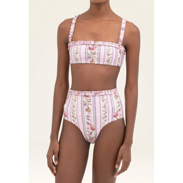 Agua By Agua Bendita Olmo Honeysuckle Bikini Top, view 6