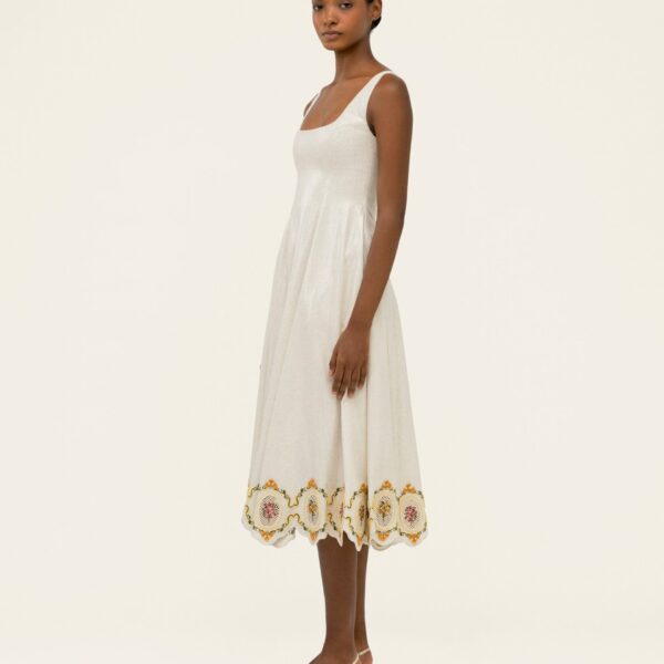 Agua by Agua Bendita Pistilo Cordillera Midi Dress - Agua By Agua Bendita Dresses - Artisanal Colombian Resort Wear at Coveti