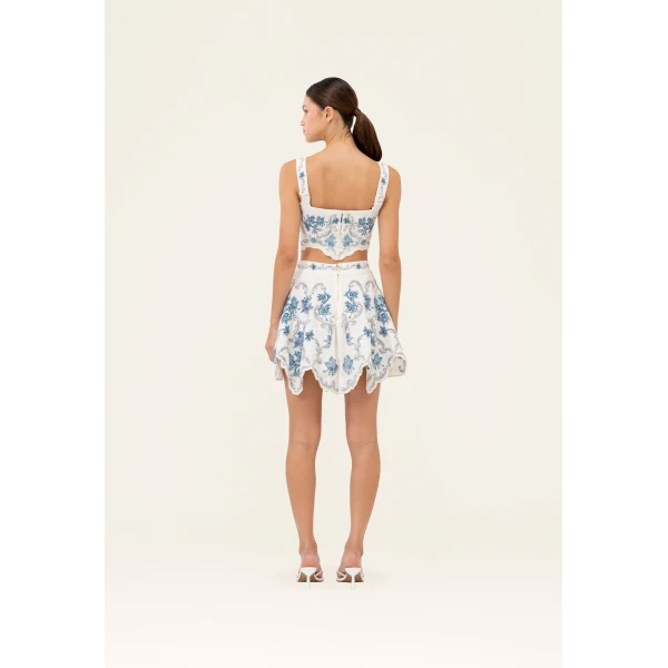 Agua By Agua Bendita Retrato Gloriosa Mini Skirt, view 4