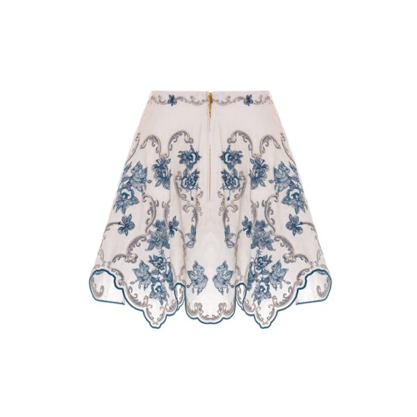 Agua by Agua Bendita Retrato Gloriosa Mini Skirt - Agua By Agua Bendita Skirts - Artisanal Colombian Resort Wear at Coveti