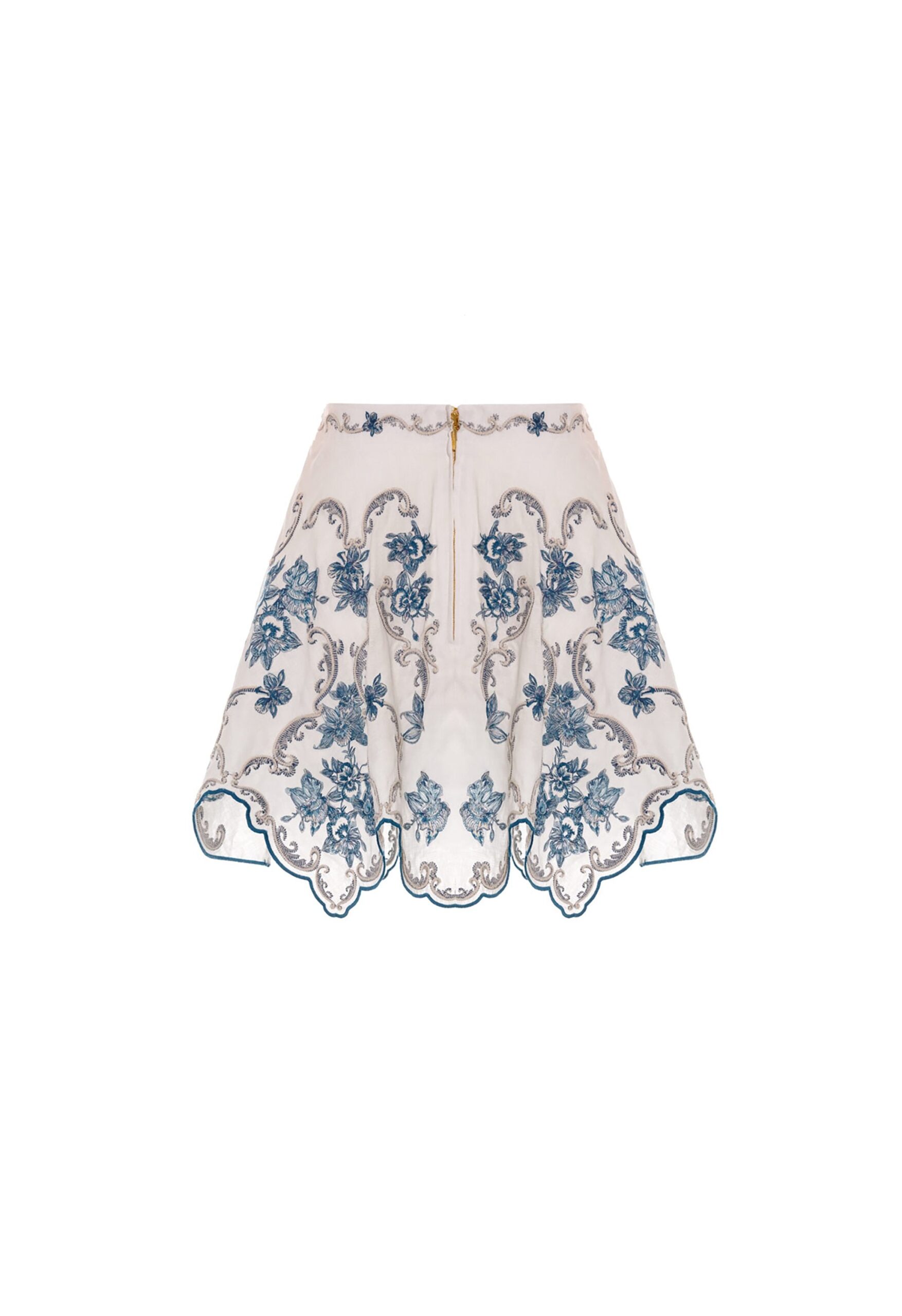 Agua by Agua Bendita Retrato Gloriosa Mini Skirt - Agua By Agua Bendita Skirts - Artisanal Colombian Resort Wear at Coveti