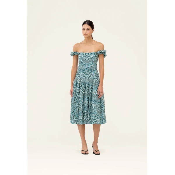 Agua By Agua Bendita Siembra Ceiba Midi Dress, view 2