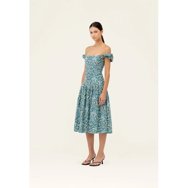 Agua By Agua Bendita Siembra Ceiba Midi Dress, view 4