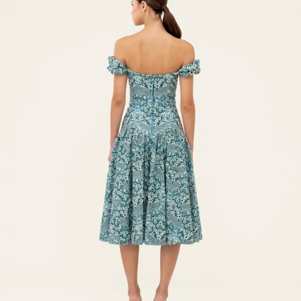 Agua by Agua Bendita Siembra Ceiba Midi Dress - Agua By Agua Bendita Dresses - Artisanal Colombian Resort Wear at Coveti