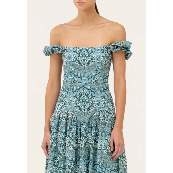 Agua By Agua Bendita Siembra Ceiba Midi Dress, view 6
