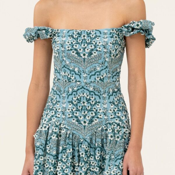 Agua by Agua Bendita Siembra Ceiba Midi Dress - Agua By Agua Bendita Dresses - Artisanal Colombian Resort Wear at Coveti