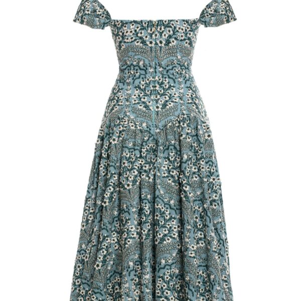 Agua by Agua Bendita Siembra Ceiba Midi Dress - Agua By Agua Bendita Dresses - Artisanal Colombian Resort Wear at Coveti