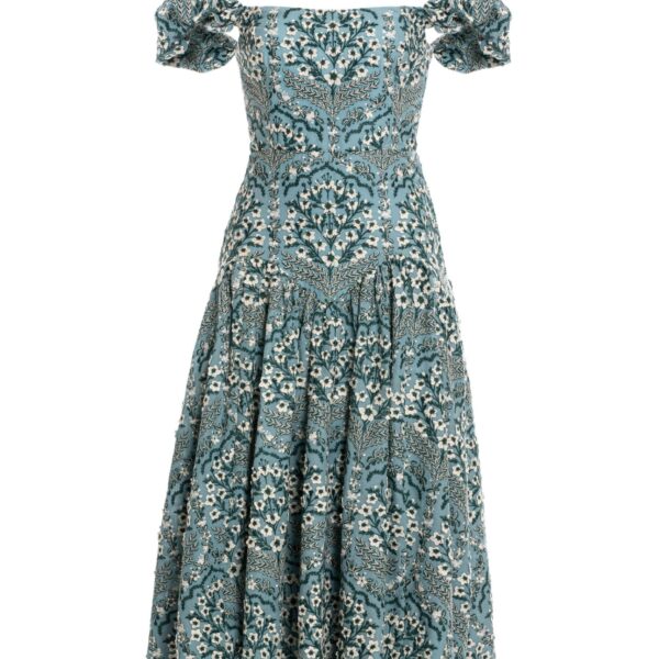 Agua by Agua Bendita Siembra Ceiba Midi Dress - Agua By Agua Bendita Dresses - Artisanal Colombian Resort Wear at Coveti