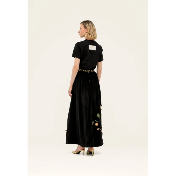 Agua By Agua Bendita Tangelo Uchuva Maxi Skirt, view 5