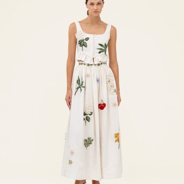 Agua by Agua Bendita Tangelo Wild Maxi Skirt - Agua By Agua Bendita Skirts - Artisanal Colombian Resort Wear at Coveti