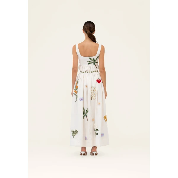 Agua By Agua Bendita Tangelo Wild Maxi Skirt, view 5