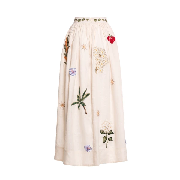 Agua By Agua Bendita Tangelo Wild Maxi Skirt, view 7