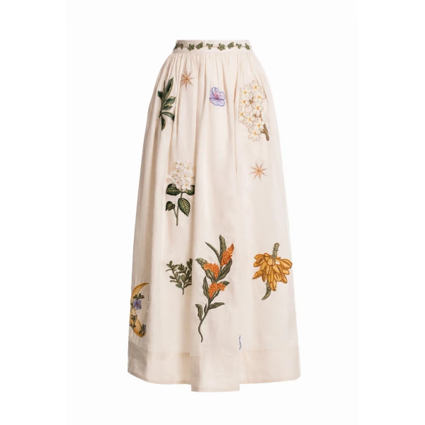Agua By Agua Bendita Tangelo Wild Maxi Skirt