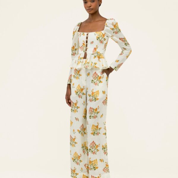 Agua by Agua Bendita Tota Cordillera Trousers - Agua By Agua Bendita Pants - Artisanal Colombian Resort Wear at Coveti