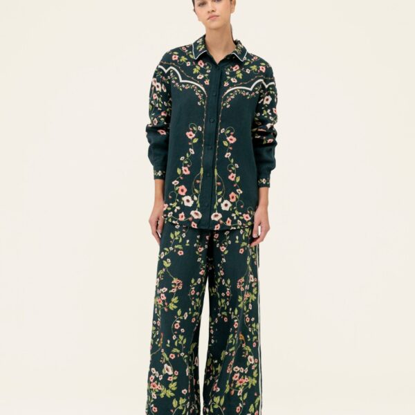 Agua by Agua Bendita Tota Mosquetero Trousers - Agua By Agua Bendita Pants - Artisanal Colombian Resort Wear at Coveti