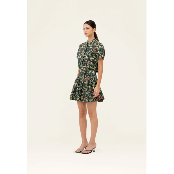 Agua By Agua Bendita Virtuosa Mosquetero Cropped Shirt, view 4