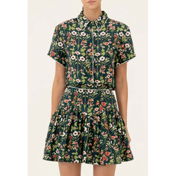 Agua By Agua Bendita Virtuosa Mosquetero Cropped Shirt, view 6