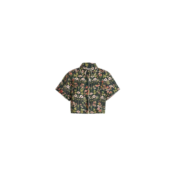 Agua By Agua Bendita Virtuosa Mosquetero Cropped Shirt