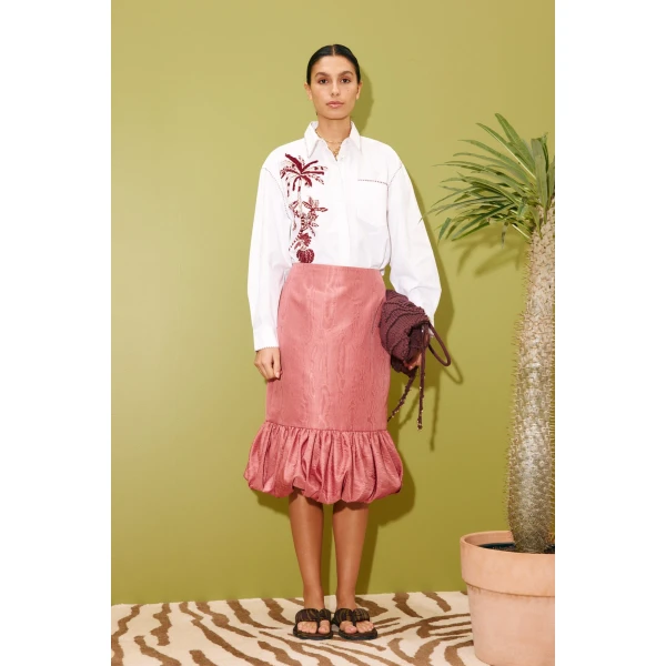 Alemais Abi Bubble Skirt  Sustainable Skirts with Alemais print - Coveti Australian Designer