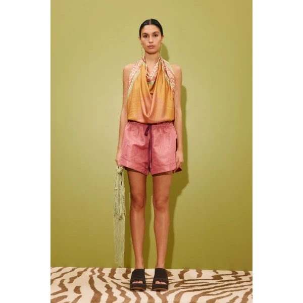 Alemais Abi Short  Sustainable Shorts with Alemais print - Coveti Australian Designer