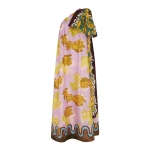 Alemais Arnie Silk Midi Dress  Sustainable Dresses with Alemais print - Coveti Australian Designer