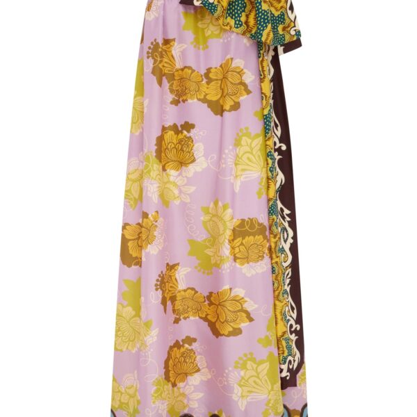 Alemais Arnie Silk Midi Dress  Sustainable Dresses with Alemais print - Coveti Australian Designer