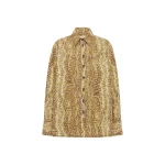 Alemais Boa Denim Jacket  Sustainable Jackets with Alemais print - Coveti Australian Designer