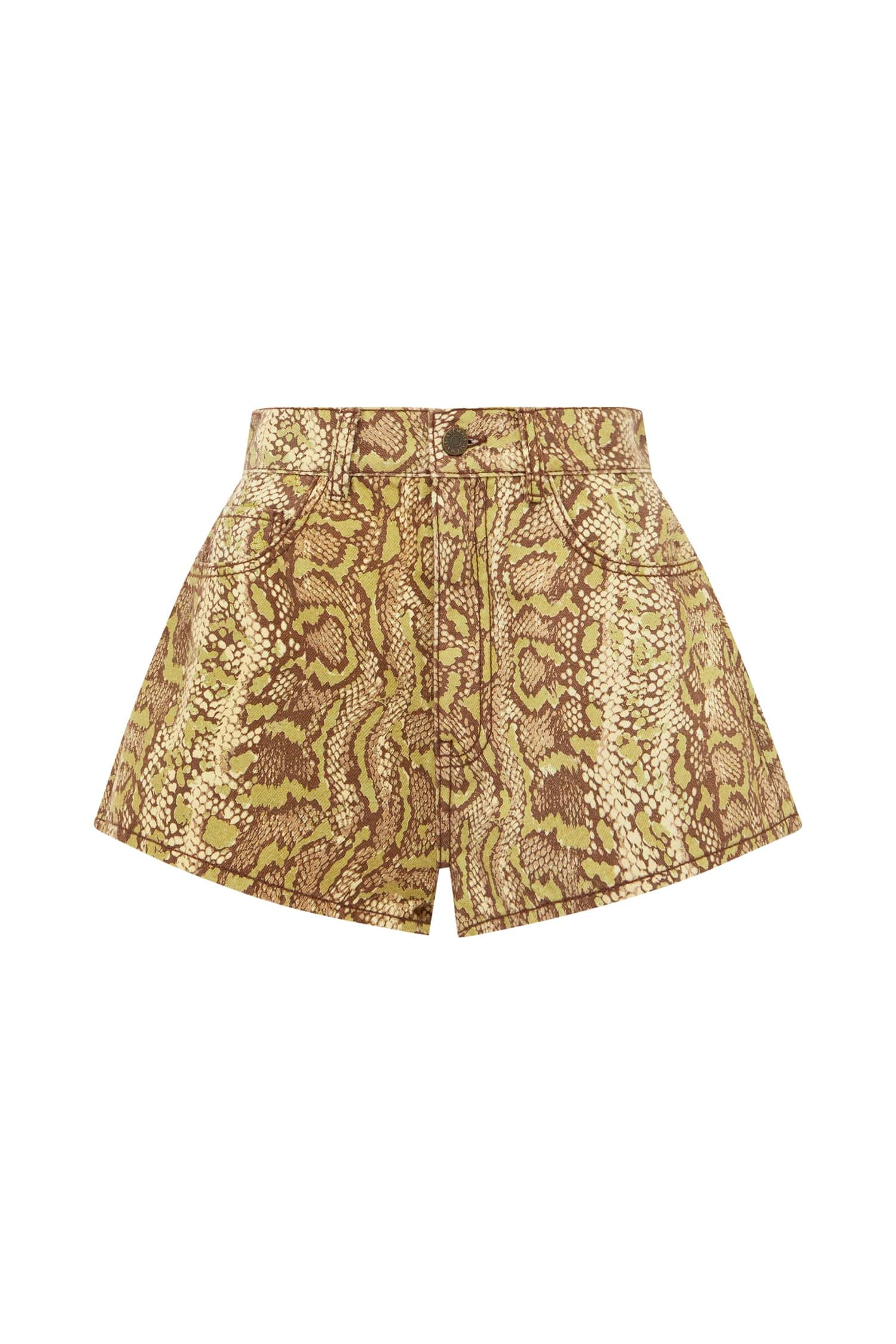 Alemais Boa Denim Micro Short