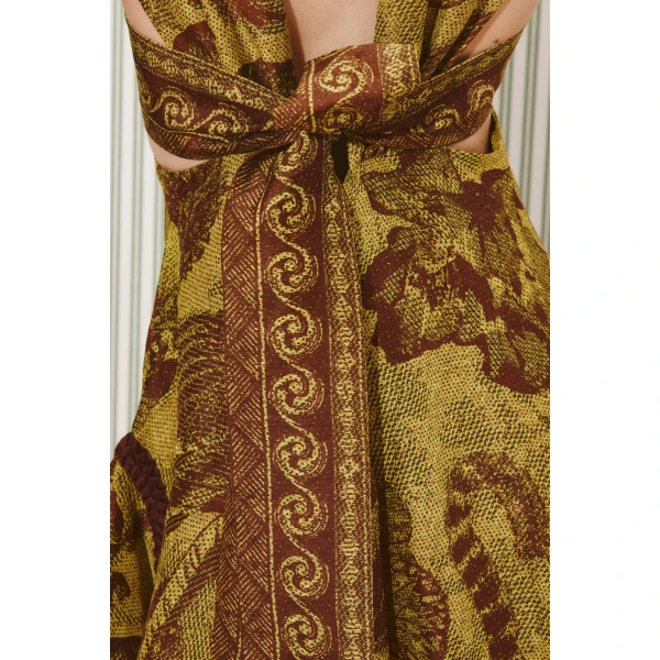 Alemais Charley Midi Dress  Sustainable Dresses with Alemais print - Coveti Australian Designer