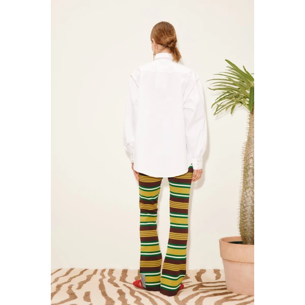 Alemais Clover Knit Pant  Sustainable Pants with Alemais print - Coveti Australian Designer