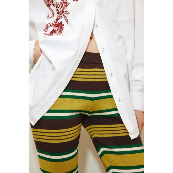 Alemais Clover Knit Pant  Sustainable Pants with Alemais print - Coveti Australian Designer