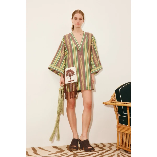 Alemais Clover Mini Dress  Sustainable Dresses with Alemais print - Coveti Australian Designer
