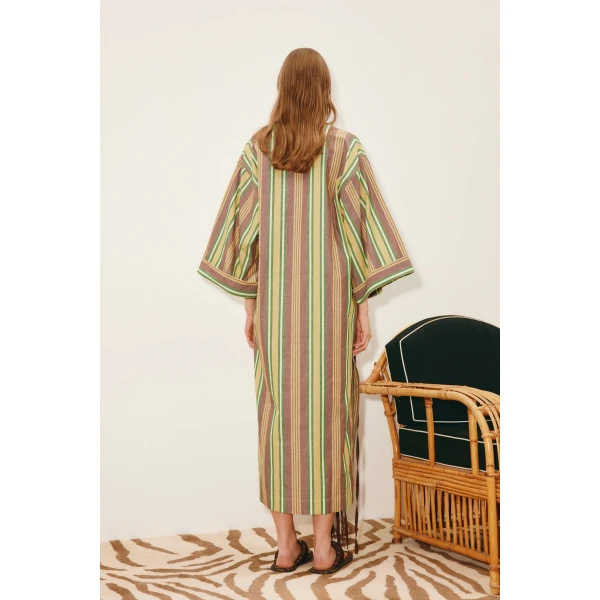Alemais Clover V Neck Midi Dress  Sustainable Dresses with Alemais print - Coveti Australian Designer