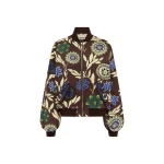 Alemais Jasper Bomber Jacket  Sustainable Jackets with Alemais print - Coveti Australian Designer