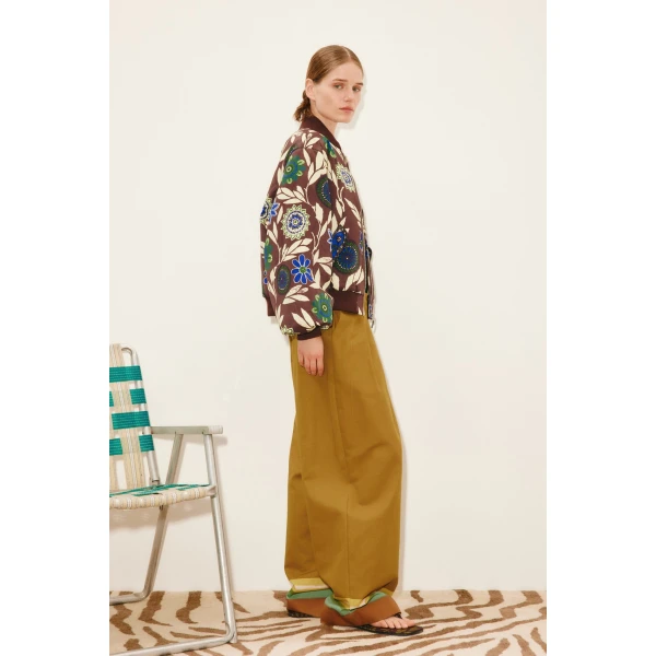 Alemais Jasper Bomber Jacket  Sustainable Jackets with Alemais print - Coveti Australian Designer
