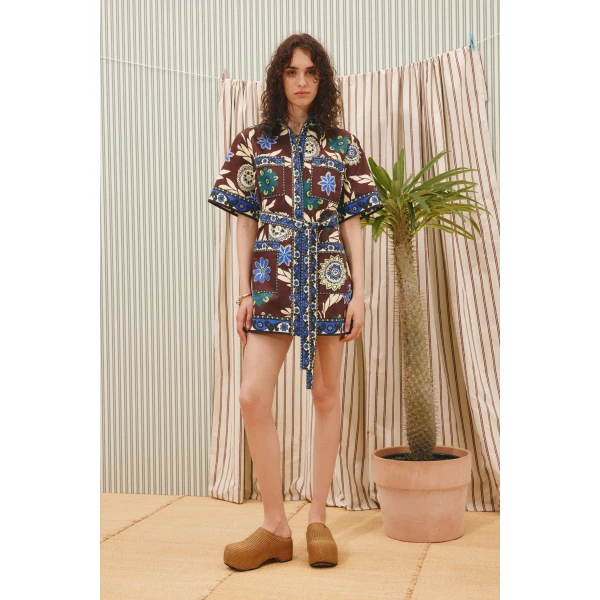 Alemais Jasper Mini Dress  Sustainable Dresses with Alemais print - Coveti Australian Designer