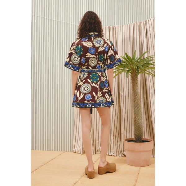 Alemais Jasper Mini Dress  Sustainable Dresses with Alemais print - Coveti Australian Designer