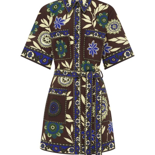 Alemais Jasper Mini Dress  Sustainable Dresses with Alemais print - Coveti Australian Designer