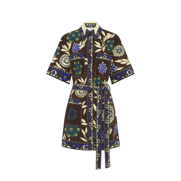 Alemais Jasper Mini Dress  Sustainable Dresses with Alemais print - Coveti Australian Designer