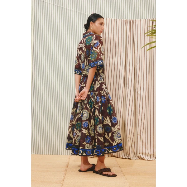 Alemais Jasper Shirtdress  Sustainable Dresses with Alemais print - Coveti Australian Designer